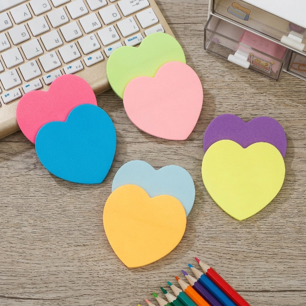 Heart Sticky Notes