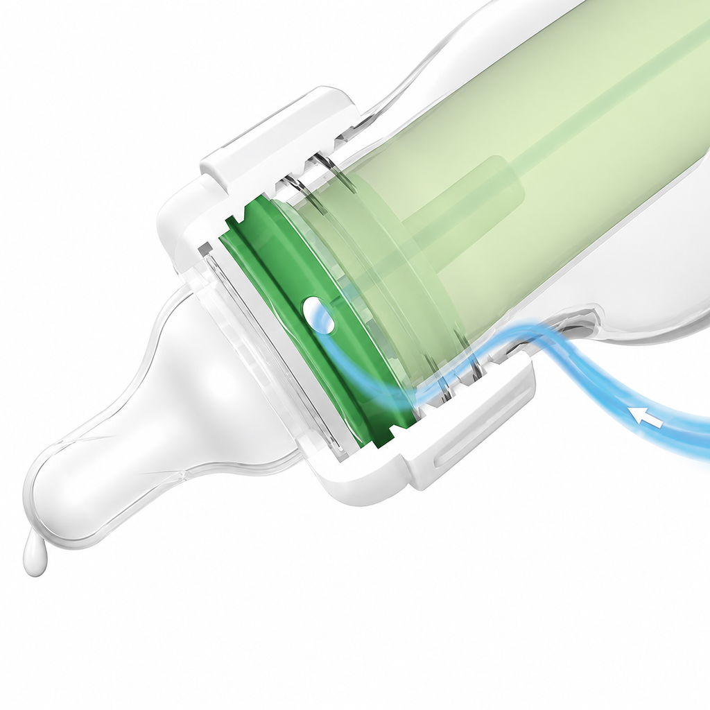 Wide Neck Baby Bottle Anti-Colic Feeding Bottle PPSU or Glass Baby Bottle with Soft Silicone Nipple Leak-Proof Infant Feeding Bottle for Newborns